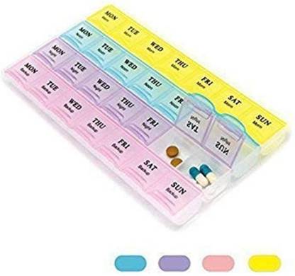 Horoly 28 Day Pill Pro Tablet Box Holder Medicine Storage Pill Box