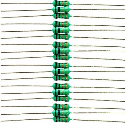 ELPH 100 pieces of 1 Ohms Carbon Film Resistors 1/4 Watts Fixed Resistor