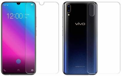 Mobilive Edge To Edge Tempered Glass for Vivo Y97 Front Real Tempered Glass Back Fiber Screen Guard