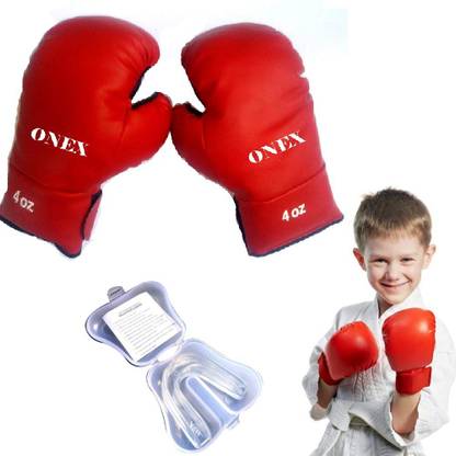 ONEX Boxing Glove for Boys and Girls with Mouth Guard Best Punching Bag Gloves Boxing Gloves