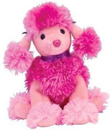 TY Beanie Babies Ty Beanie Baby Oohlala The Pink Poodle Dog  - 6 cm