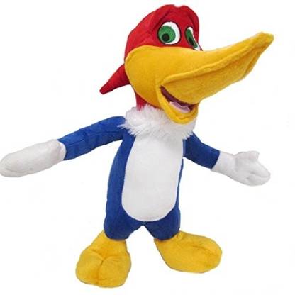 Woody Woodpecker 14 Plush With Embroidered Eyes  - 7 cm