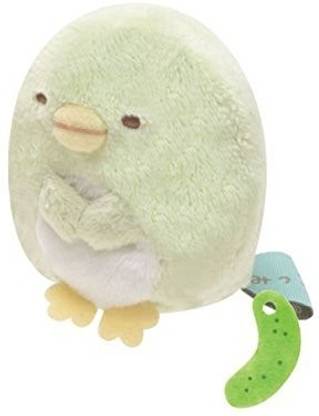 SanX Sumikko Gurashi Plush 2 Penguin W Mini Cucumber  - 6 cm