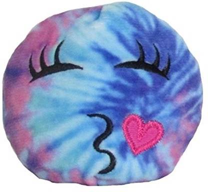 Kids Preferred Emoji Bean Bag Tie Dye Throwing A Kiss Plush  - 8 cm