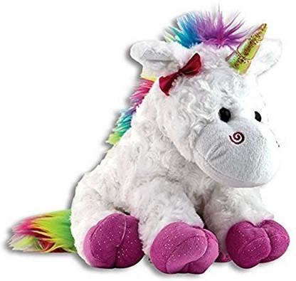 The Petting Zoo Plush Rainbow Unicorn 10 Inches  - 13 cm