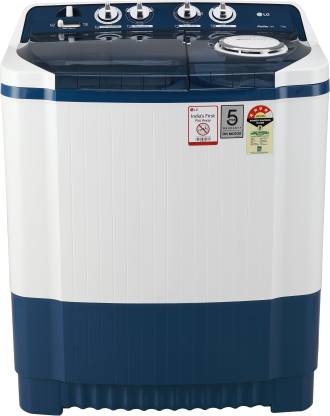 LG 7.5 kg 5 Star Rating Semi Automatic Top Load Washing Machine Blue, White