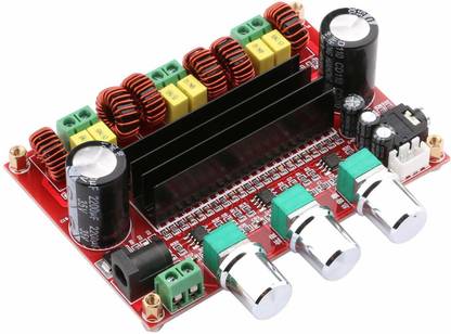 Solnoi Electronics TPA3116D2 with IC 50Wx2+100W 2.1 Channel Digital Subwoofer Amplifier Board 12V-24V Power Digital Amplifier Board with IC Micro Controller Board Electronic Hobby Kit