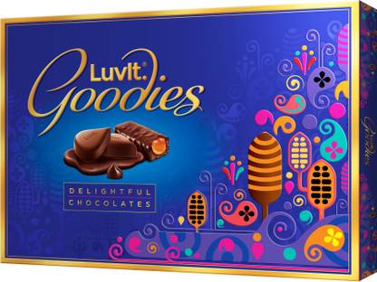LuvIt Goodies Chocolates Assorted Gift Pack | Diwali Chocolate Gift Set | Best Gift Box for Birthday Celebration | Multipack | Bars