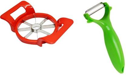 Xudo Apple Slicer Chopper With Peeler For kitchen ( PACK OF 2) Vegetable & Fruit Chopper