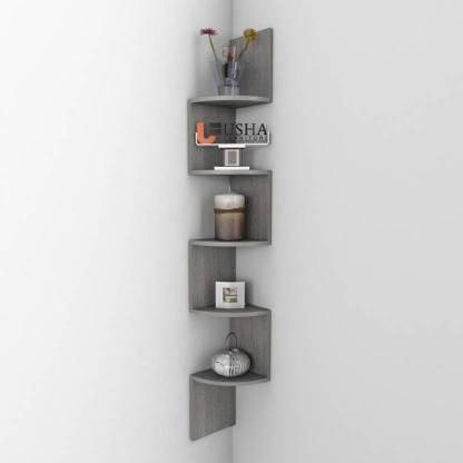 Aaliya mart 5 SHELF UTILITY ZIG ZAG Engineered Wood Display Unit