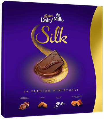 Cadbury Dairy Milk Silk Miniatures Chocolate Gift Pack, 200 g Bars