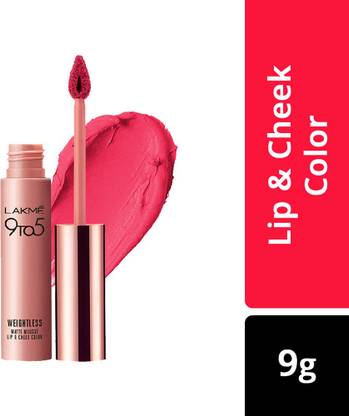 Lakmé 9 to 5 Weightless Matte Mousse Lip and Cheek Color