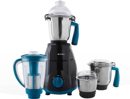 Sansui SMG03 ProHome 750 W Juicer Mixer Grinder with 1 year extended warranty (4 Jars, Blue, Black)