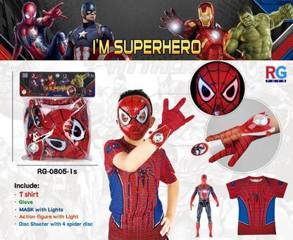 jk int toy with t-shirt,glove,mask with light,action figure