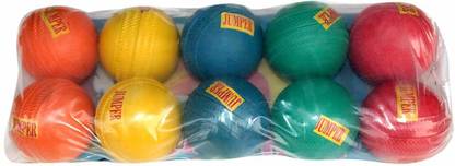PANDK P&K Jumper Rubber Cricket Ball (Multicolor) Pack of 10 Jumping Ball