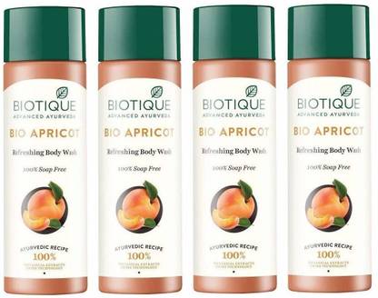 BIOTIQUE Apricot Body Wash-190ml (Pack of 4)