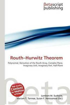 Routh-Hurwitz Theorem