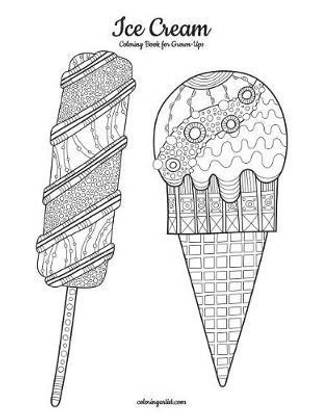 Ice Cream Coloring Book for Grown-Ups 1