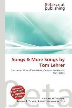 Songs & More Songs by Tom Lehrer