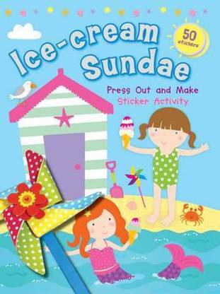 Ice-cream Sundae Press Out and Make Sticker Activity