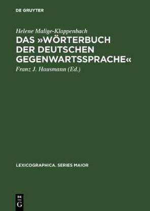 Das >>Woerterbuch Der Deutschen Gegenwartssprache<<