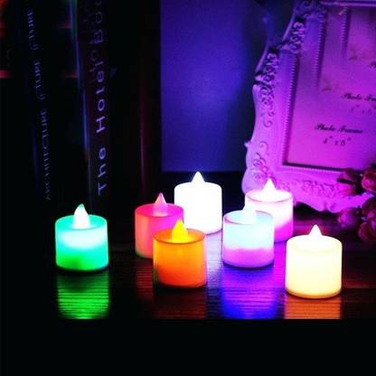 Vbhretail new 12P LED Tea Lights Candles – 7 Color Changing Candle