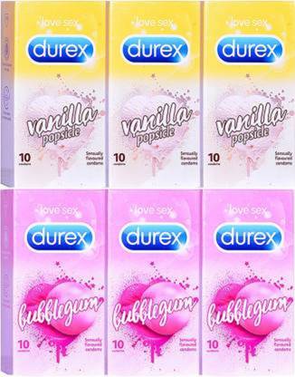 DUREX vanilla popsicle 3Pic bubblegum 3Pic Condom