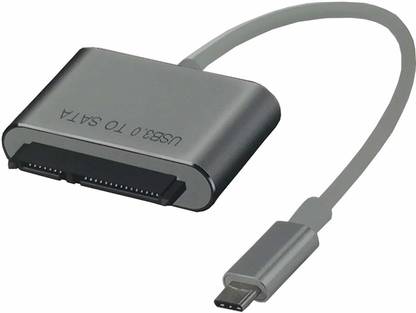 LipiWorld USB Type C Cable 2 A 0.05 m Type C to SATA USB 3.1 Converter Adapter Cable for 2.5" Hard Disk Drive HDD SSD (Metal)