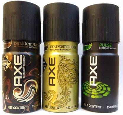 AXE Deodorant Dark temptation ,Gold temptation, Pulse Deodorant Deodorant Stick  -  For Men