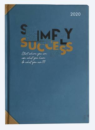 Today's Simply Success '2020' Diary A5 Diary Single Ruled 320 Pages