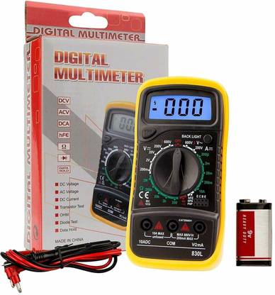 Divinext MAS830L Electric Testing Meter Voltmeter Ammeter AC DC OHM Voltage Current Tester Digital Multimeter