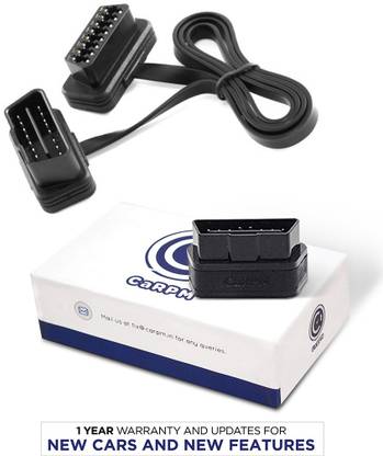 CARPM Professional Android-based Bluetooth OBD scanner with 16 Pin Male To Female OBDII Extension Cable OBD Reader