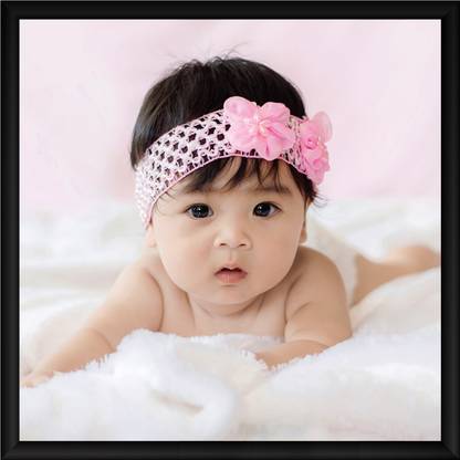 ArtX Cute Baby for Pregnant Women Framed Picture For Home Decorative Ink 13 inch x 13 inch Painting