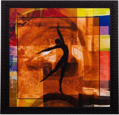 eCraftIndia Dancing Lady Satin Matt Texture UV Ink 12 inch x 12 inch Painting