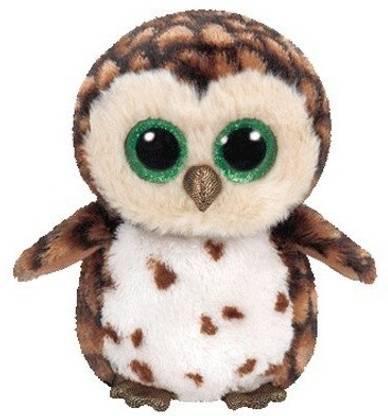 TY Sammy Owl Plush Brown Regular  - 16 cm