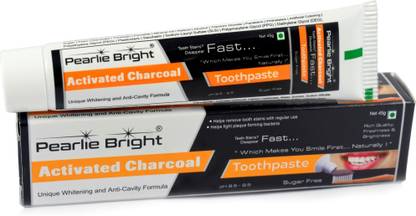Pearlie Bright Charcoal Toothpaste- Toothpaste