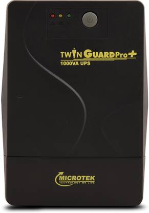 Microtek Twin Guard Pro+ 1000VA 230 V Line-interactive Tower Model UPS with Overload Protection 3 Outlet Plugs