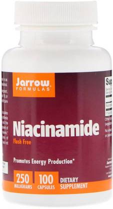 Jarrow Formulas Niacinamide 250mg Flush Free 100 Capsules