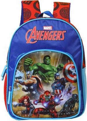DISNEY Blue Marvel Avengers School Bag Waterproof School Bag
