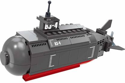 Webby Navy Submarine Building Blocks Set, 160 Pcs