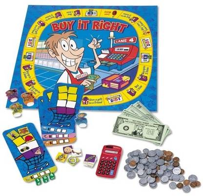 LEARNING RESOURCES Buy It Right Shopping Game, 24 Players, Ages 6 Money & Assets Board Game