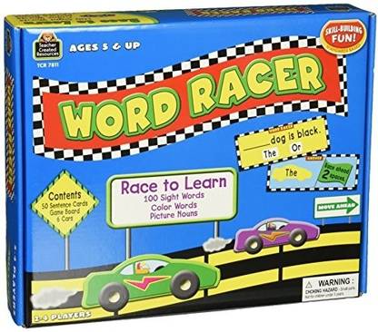 टीचर क्रेटेड रिसोर्सेज़ Word Racer Game 7811 बोर्ड गेम