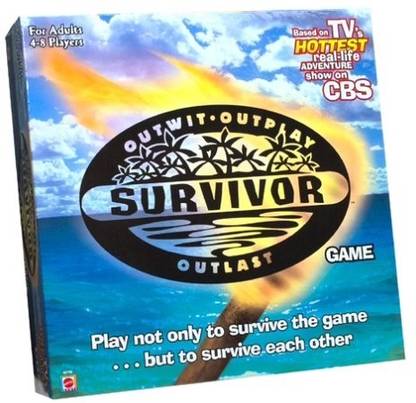 mattel GAMES Survivor Outwit Outlast Game Strategy & War Board Game