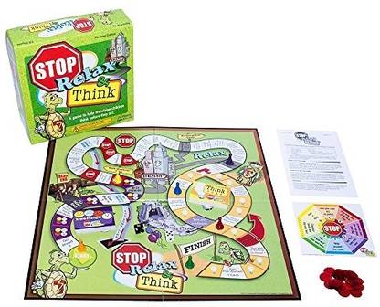 Childswork Childsplay Stop, Relax Think A Game To Help Impulsive Children Think Before They Act Party & Fun Board Game