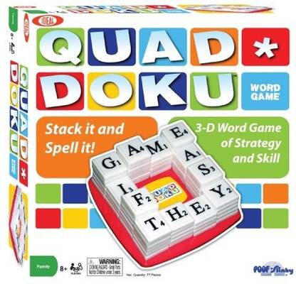 ideal Quad Doku Board Game Word Games