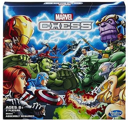 HASBRO GAMING Marvel Chess Board Game Educational Board Games