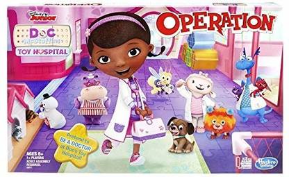 HASBRO GAMING Operation Game Disney Junior Doc Mcstuffins Toy Hospital Edition Educational Board Games