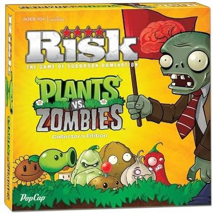 Risk Plants Vs. Zombies Party & Fun Board Game
