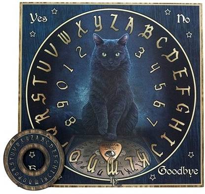 Pacific Giftware MasterS Voice Black Cat Ouija Board Game 15 X 15 Educational Board Games