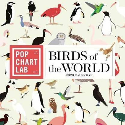 Birds of the World by Pop Chart Lab Wall Calendar 2020